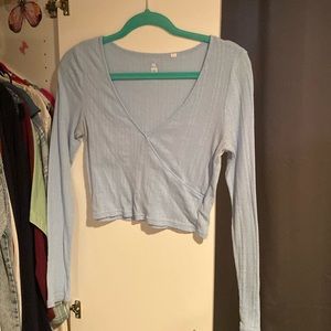 light blue long sleeve
